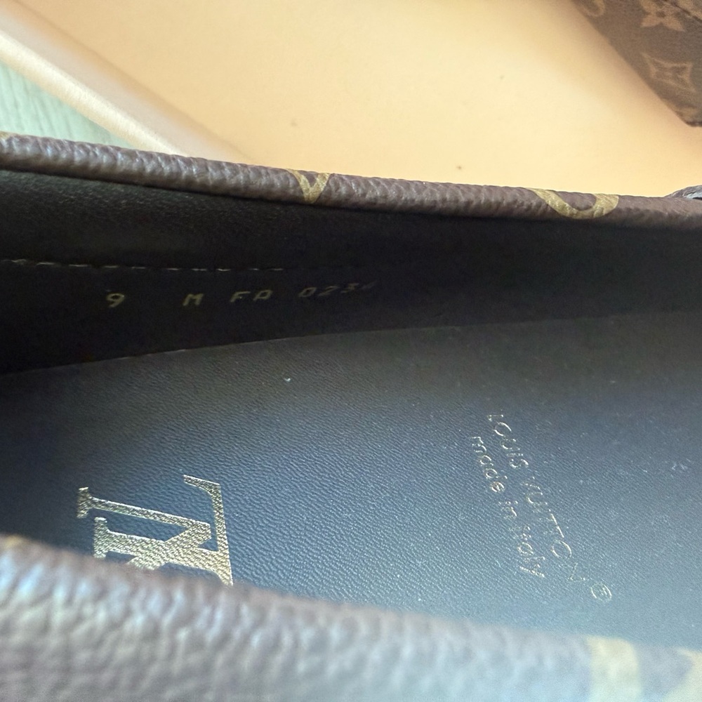 Louis Vuitton Dark Brown Monogram Loafers - Picture 4 of 7